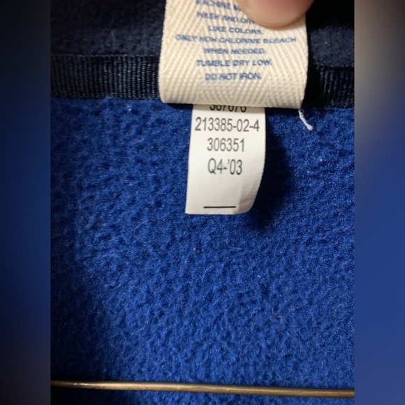 Vintage Old Navy Blue Fleece Zip Up Size L - Picture 4 of 5